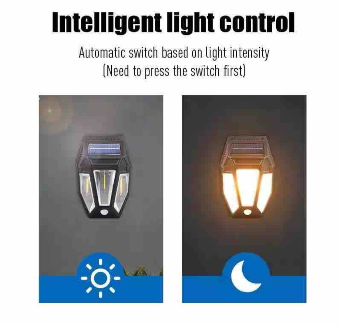 Lampă solară pentru perete | senzor mișcare